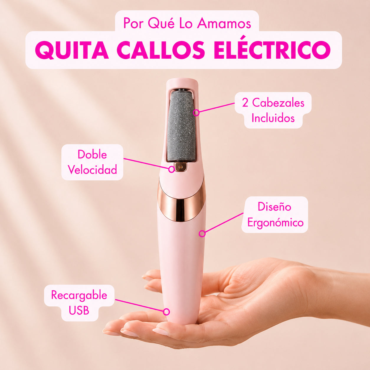 Cassani™ | Quita Callos Eléctrico Recargable USB